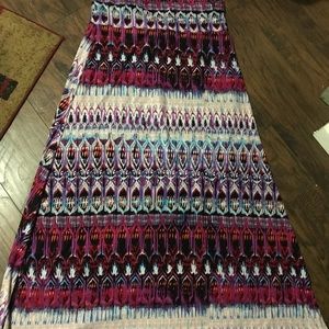Long Multi Color cotton Skirt